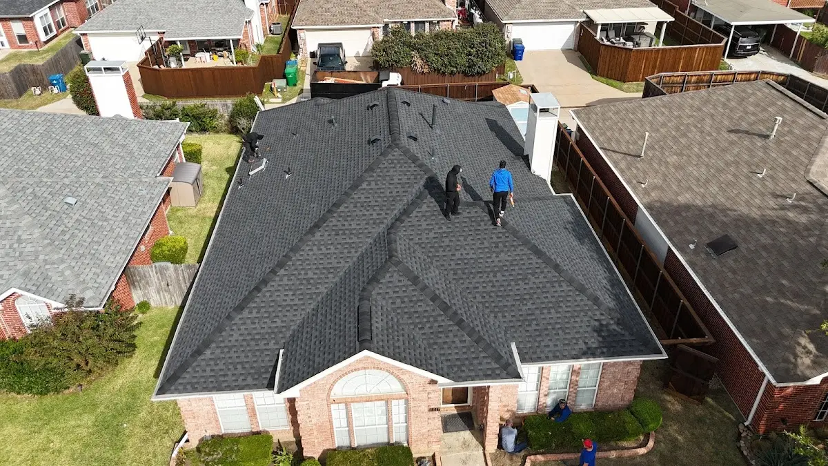 Commercial Roofing work in progress on a Willowbrook property